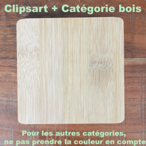 Dessous de verres bambou gravé